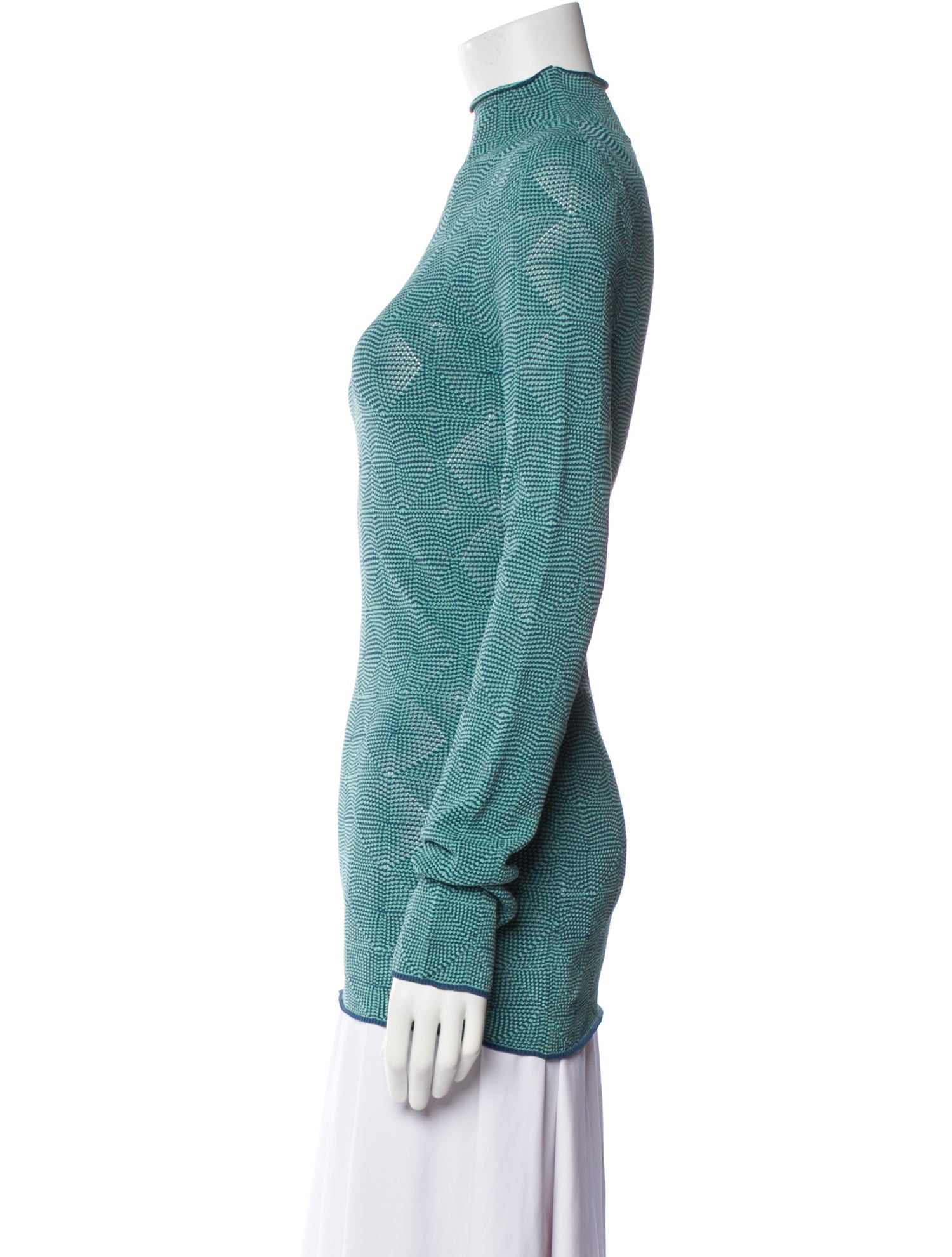 Nomia Printed Mock Neck Sweatshirt