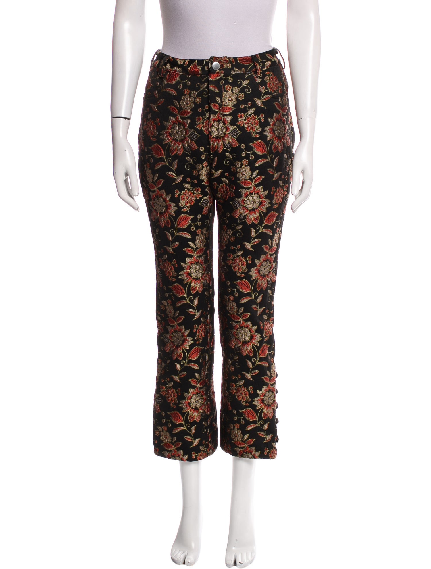 Nomia Floral Print Straight Leg Pants