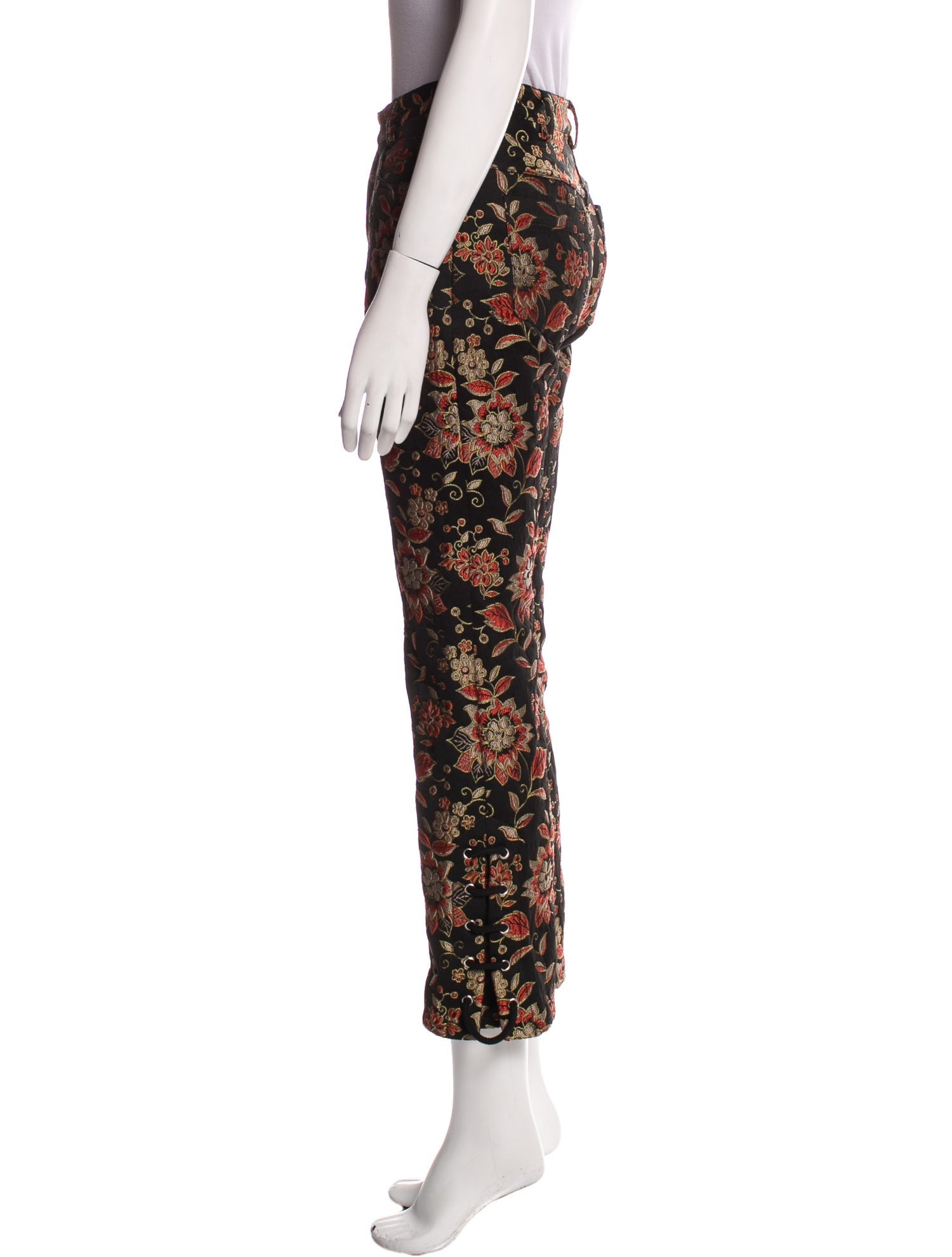 Nomia Floral Print Straight Leg Pants
