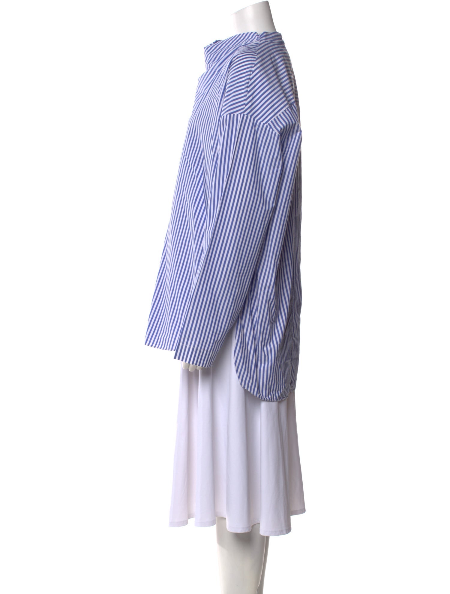 Nomia Striped Mock Neck Tunic