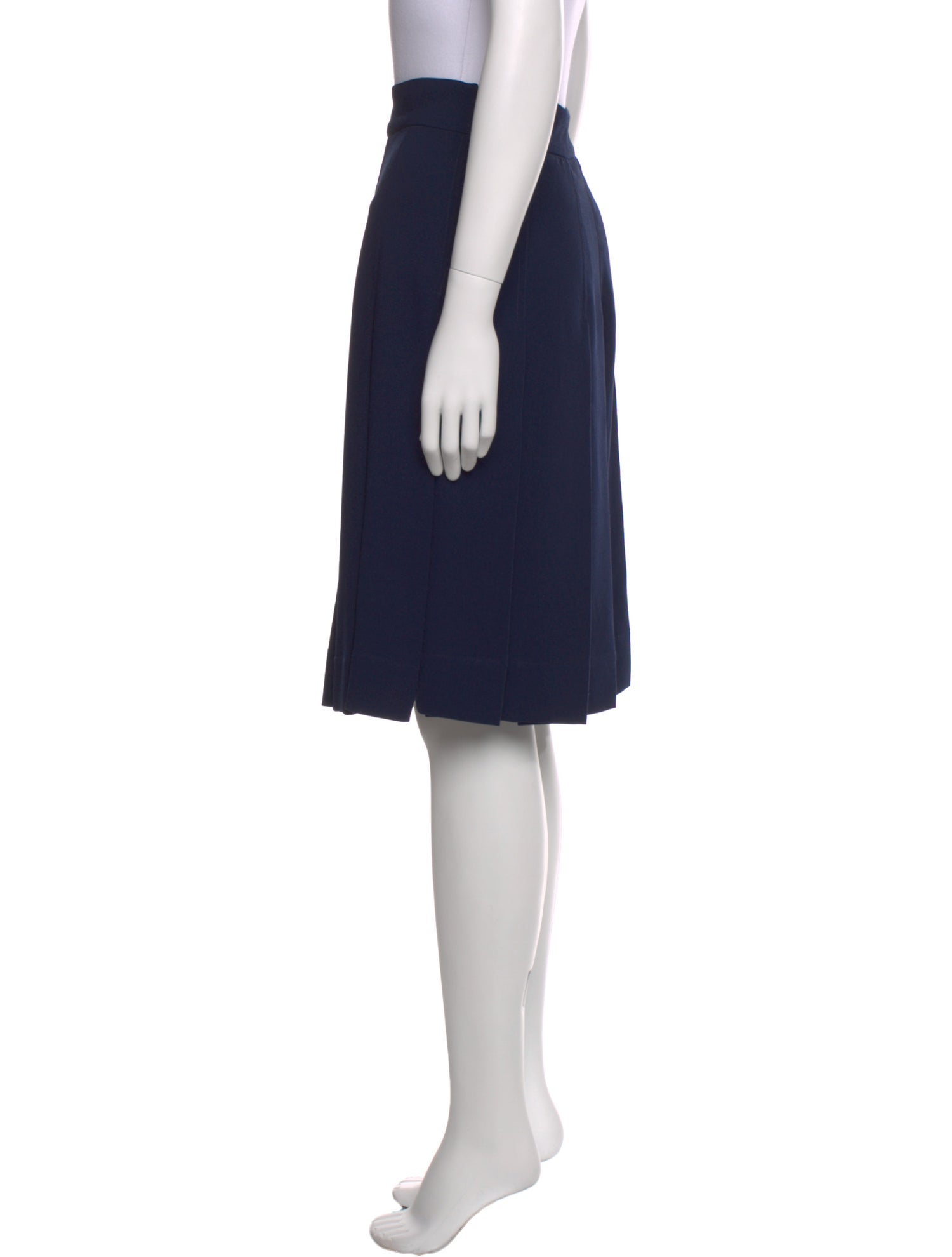 Nomia Pleated Accents Knee-Length Skirt