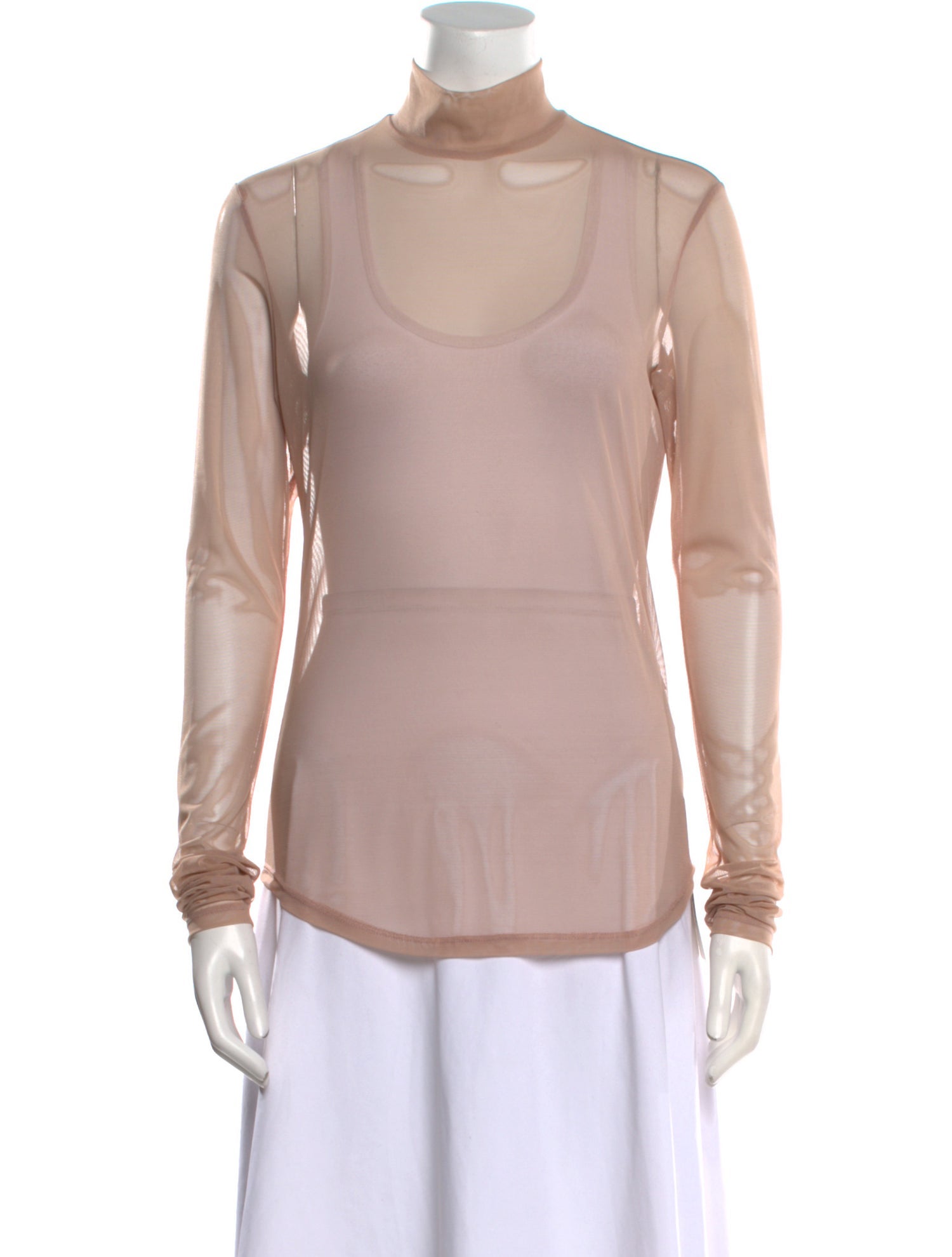 Nomia Mock Neck Long Sleeve Top