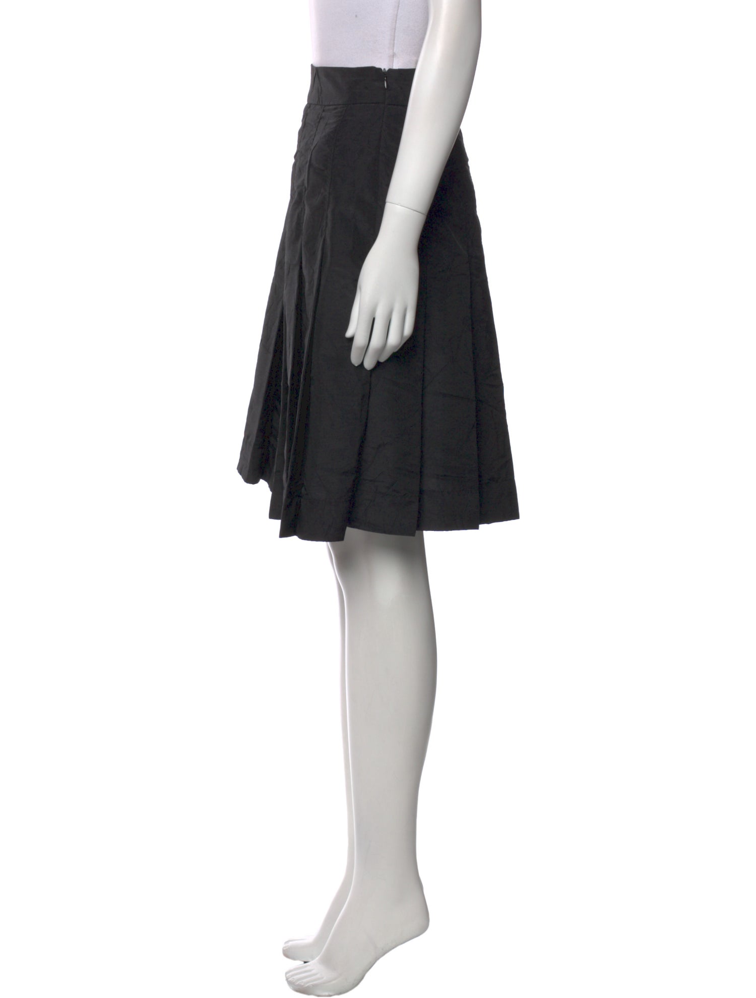 Nomia Pleated Accents Knee-Length Skirt