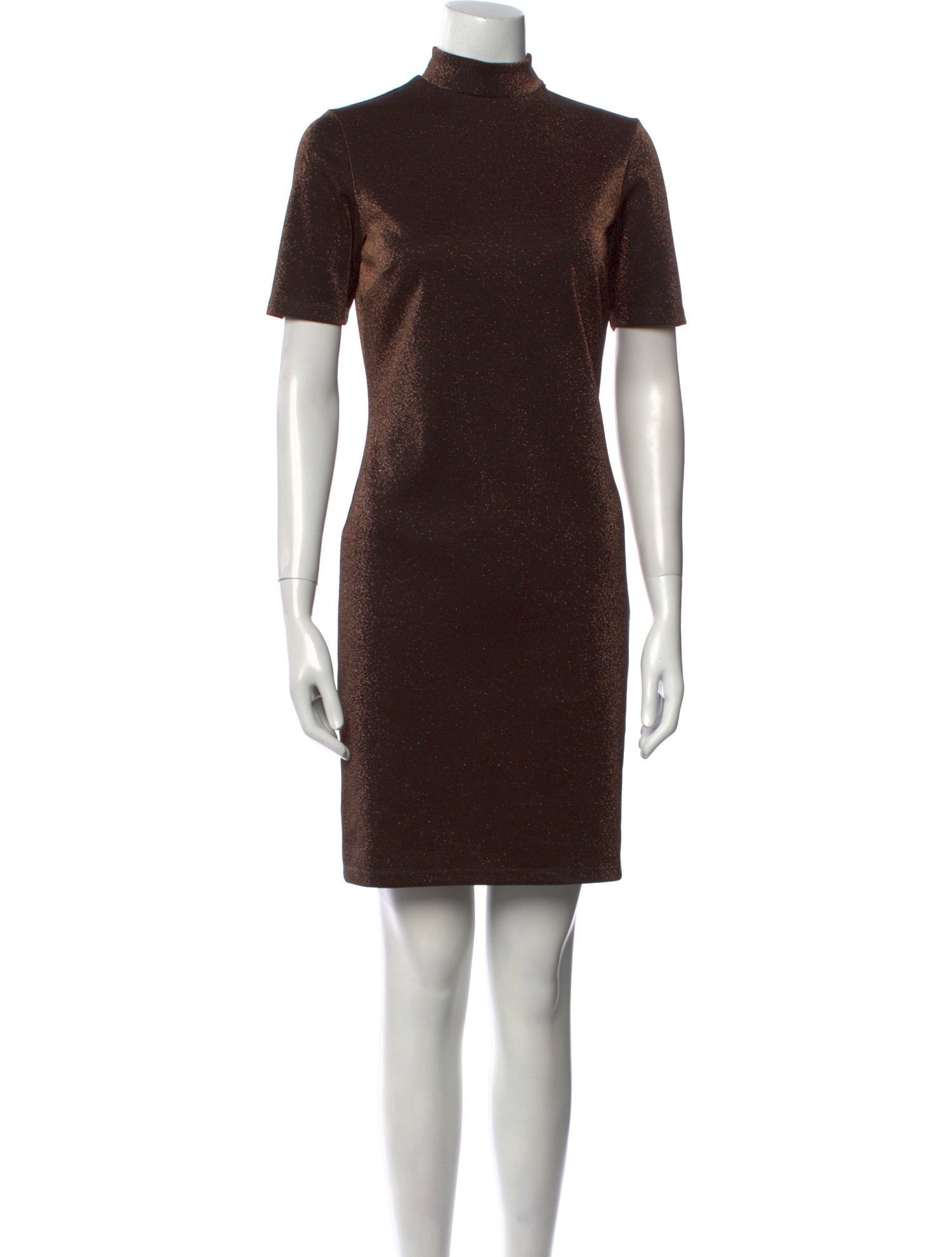 Nomia Mock Neck Mini Dress