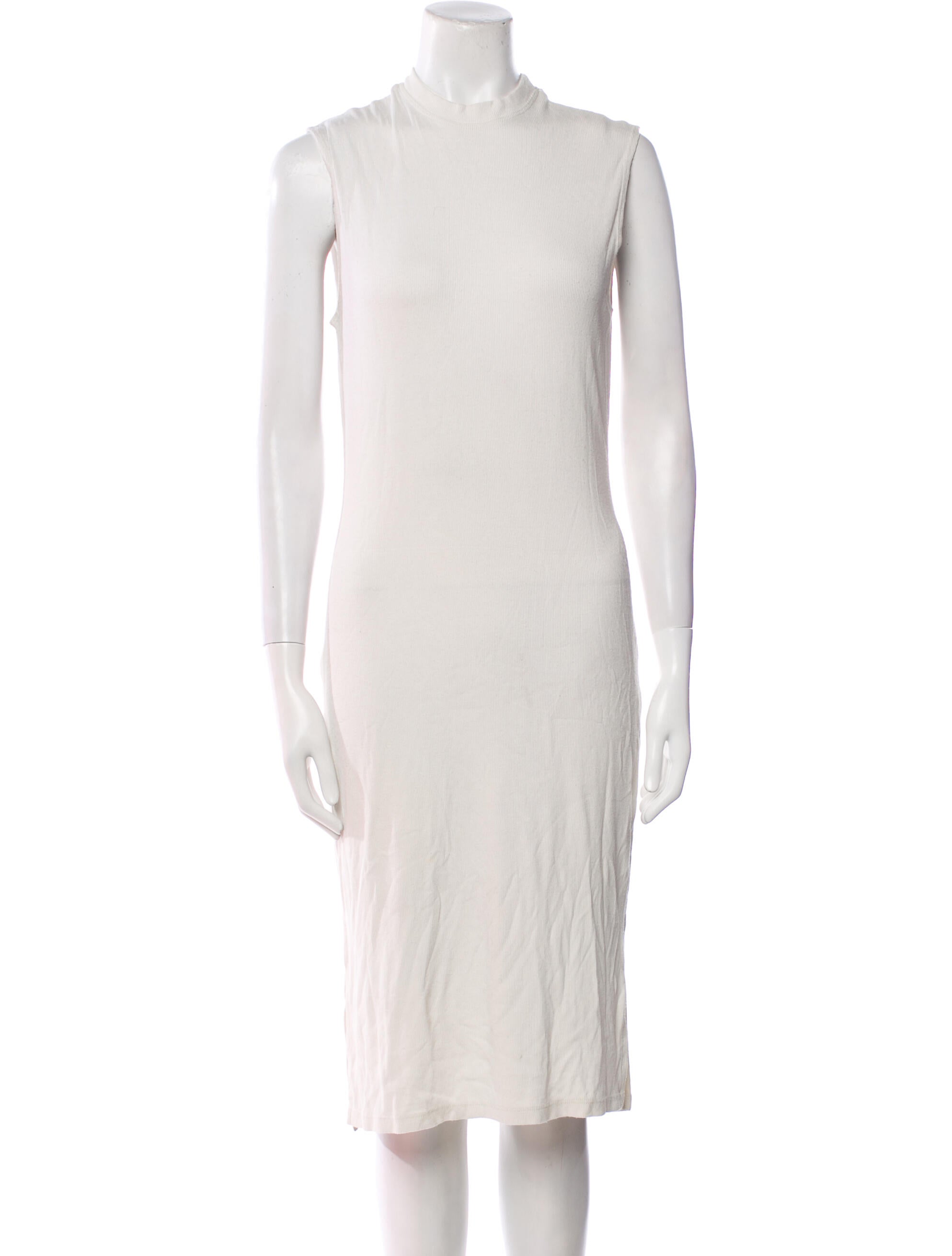 Nomia Mock Neck Midi Length Dress