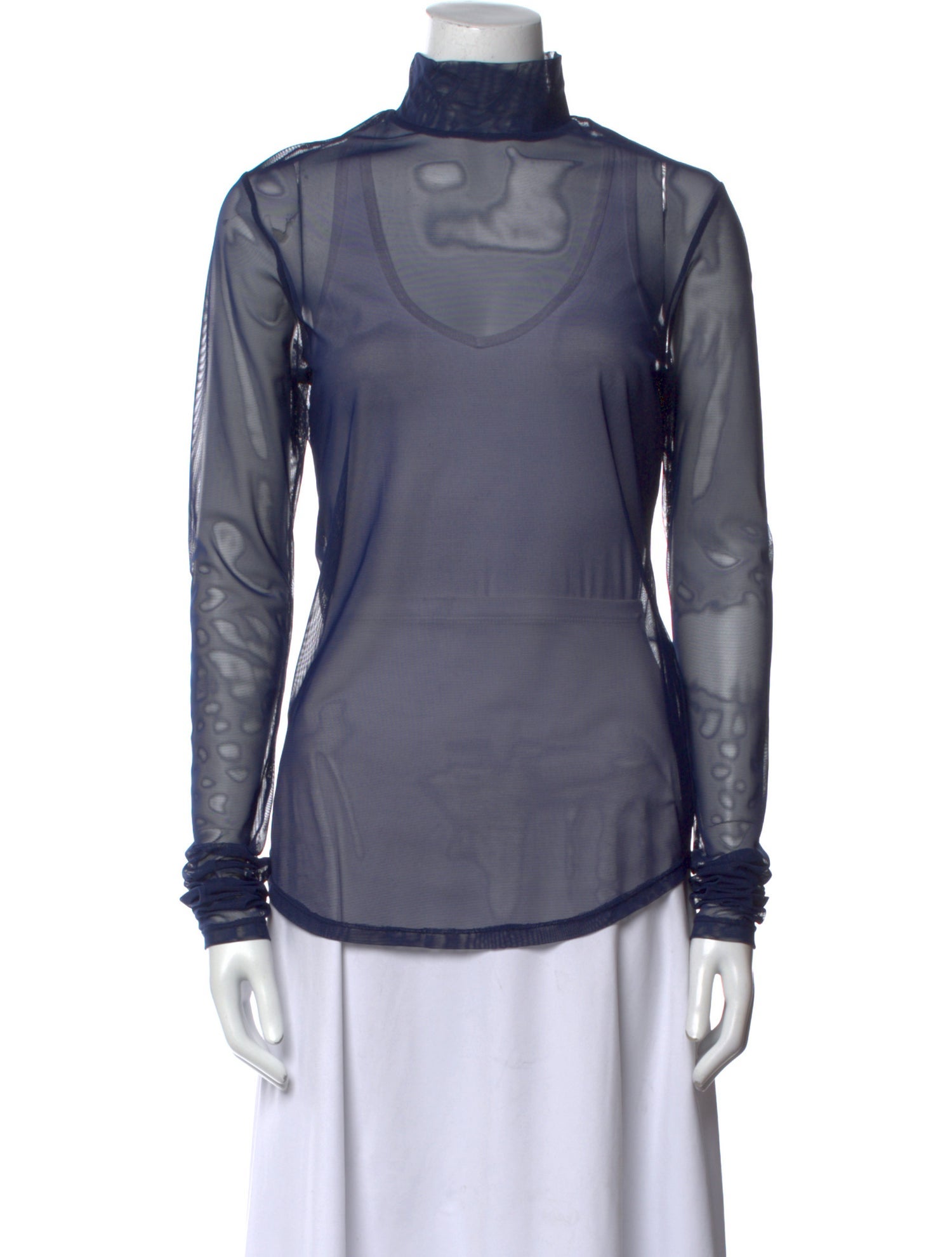 Nomia Mock Neck Long Sleeve Top