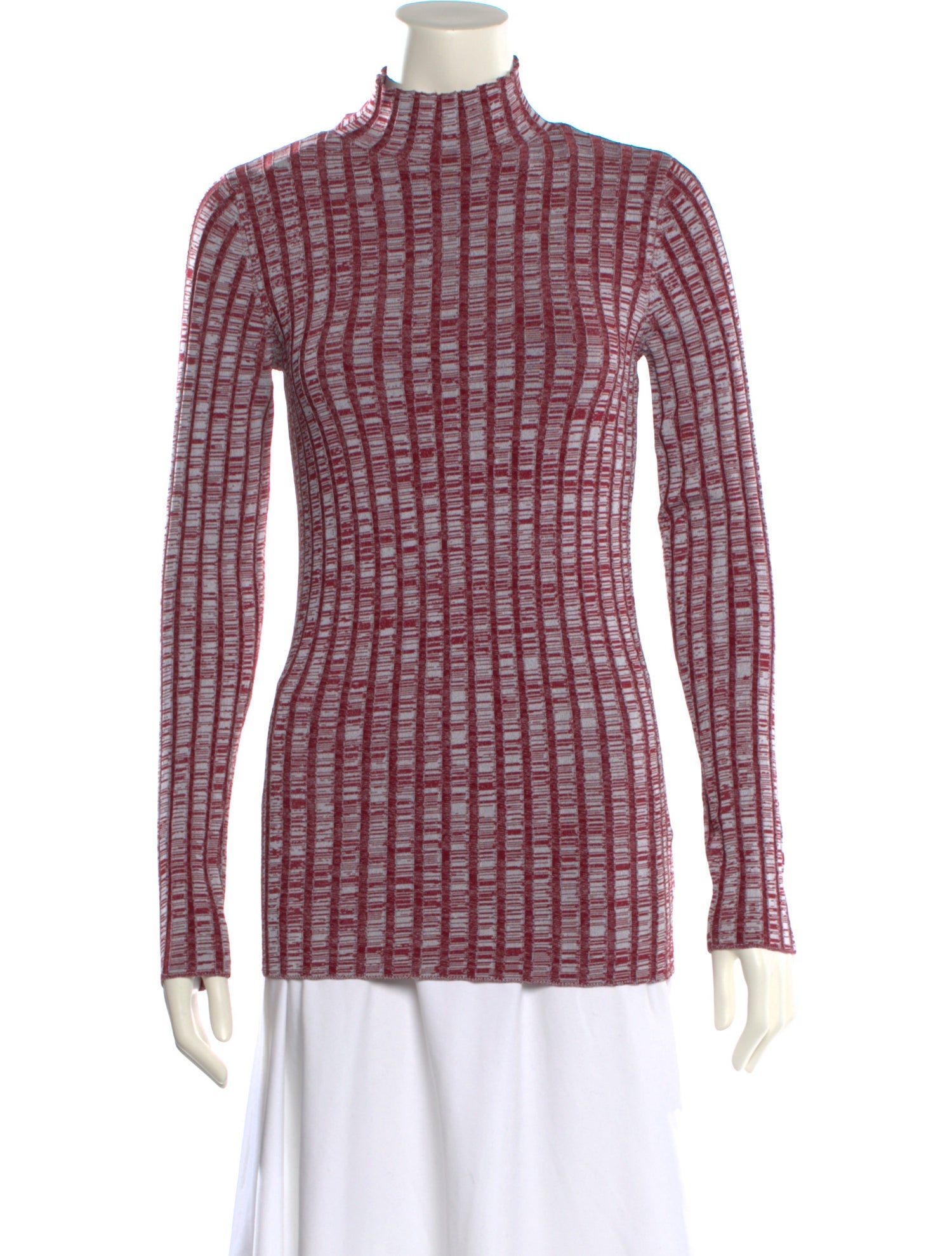 Nomia Plaid Print Mock Neck Sweater