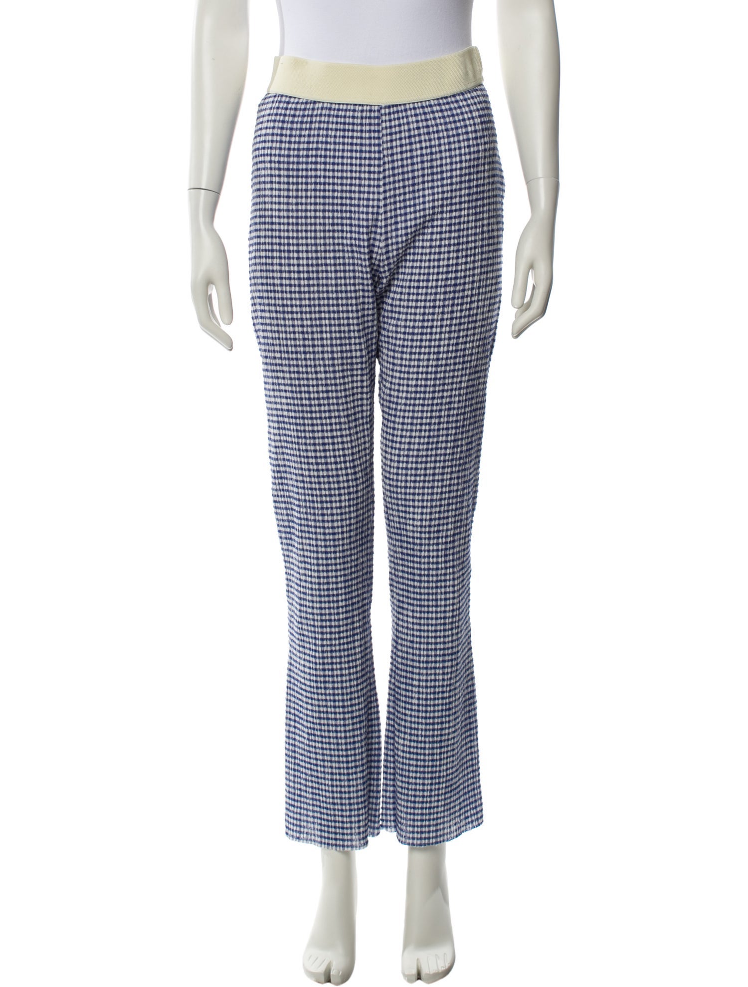 Nomia Plaid Print Straight Leg Pants