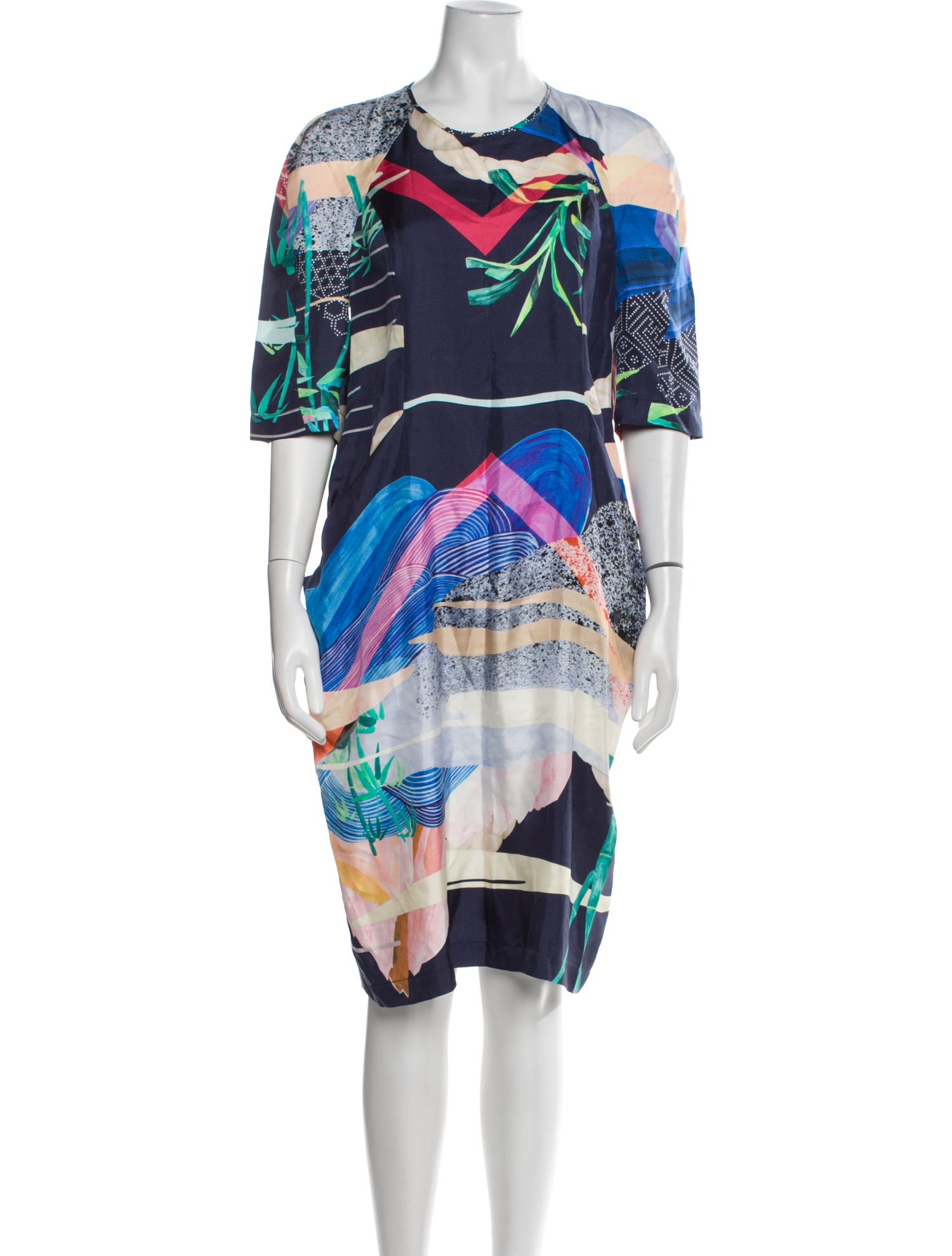 Reality Studio Silk Midi Length Dress