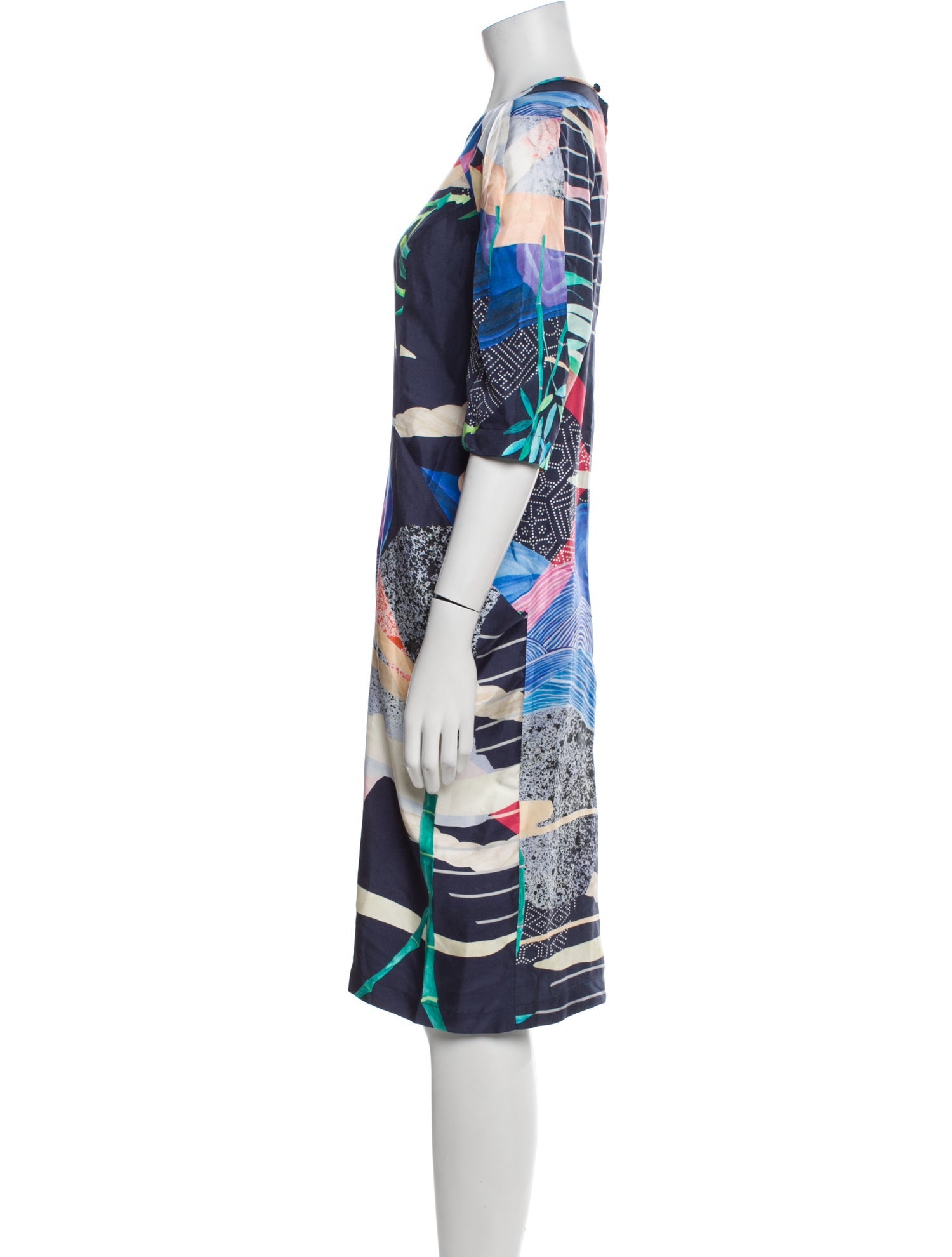 Reality Studio Silk Midi Length Dress