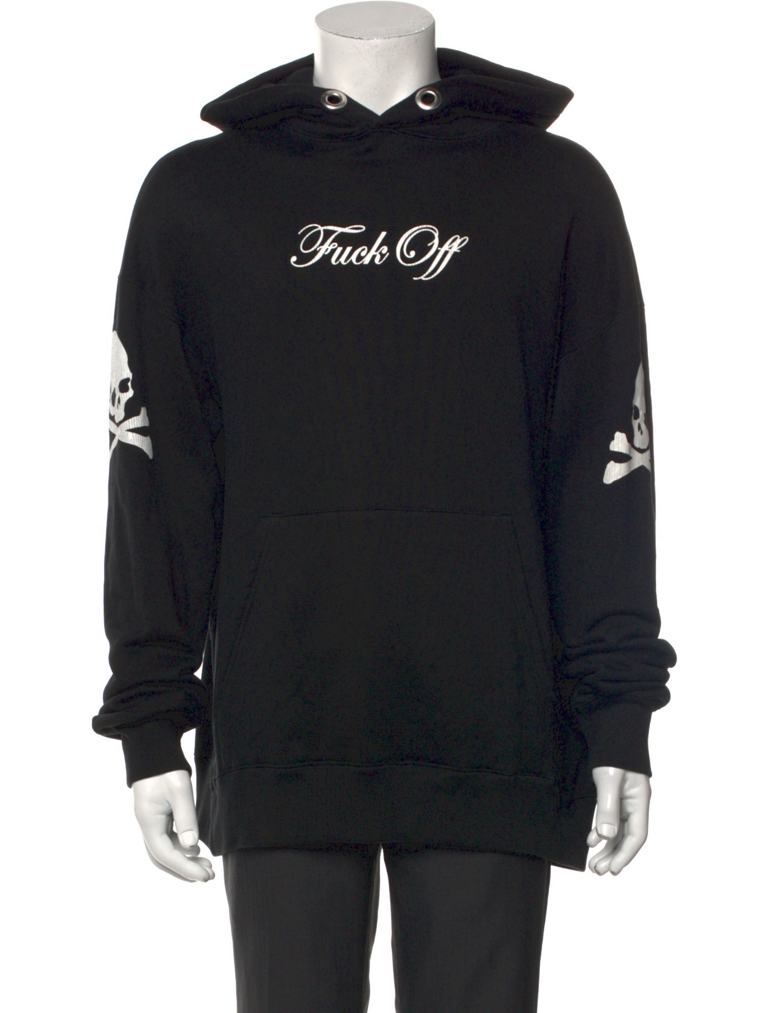 Mastermind Japan Graphic Print Crew Neck Hoodie - Black