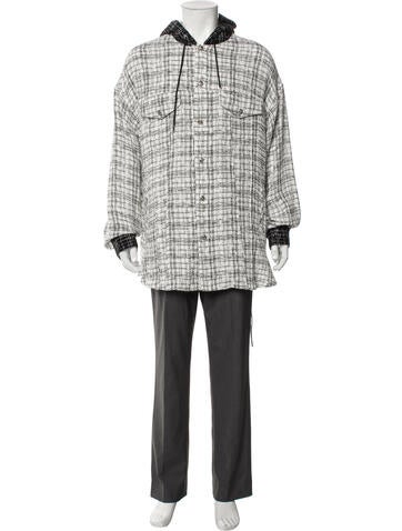 Mastermind World Sweatshirts & Hoodies Tweed Pattern Crew Neck Hoodie L