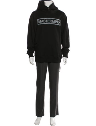 Mastermind World Graphic Print Turtleneck Hoodie