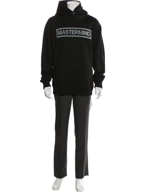 Mastermind World Graphic Print Turtleneck Hoodie