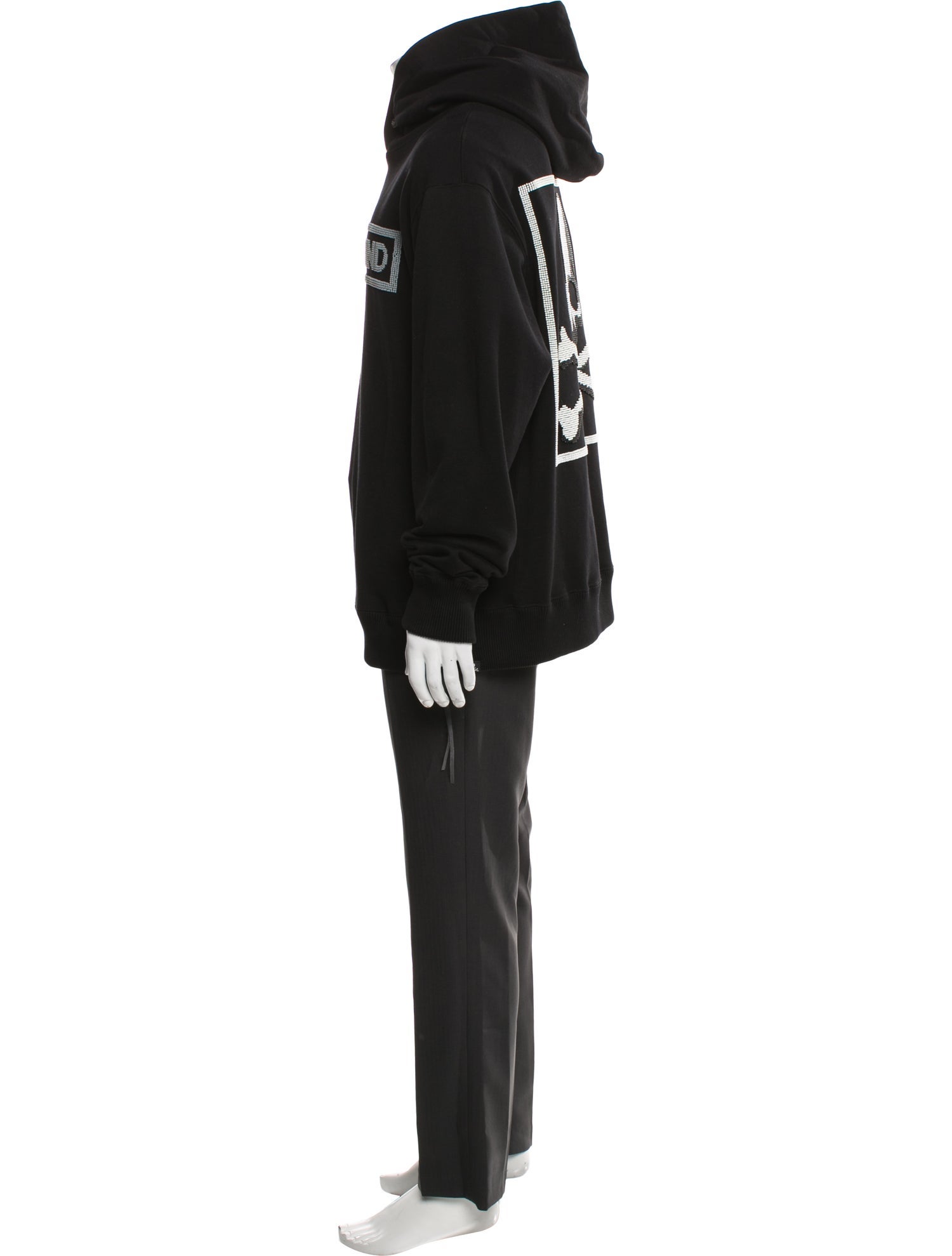 Mastermind World Graphic Print Turtleneck Hoodie