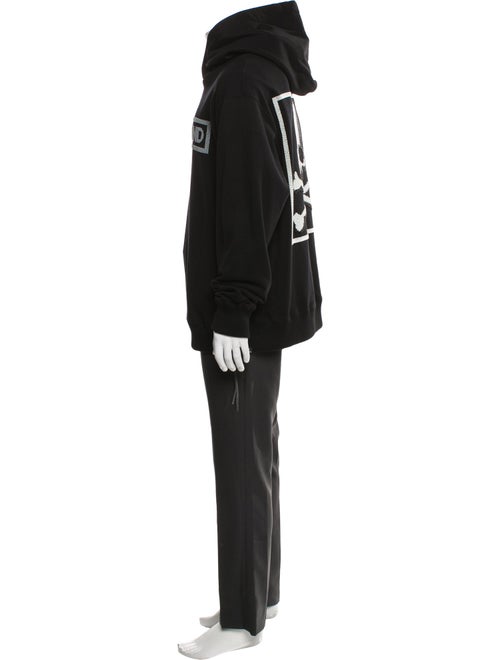 Mastermind World Graphic Print Turtleneck Hoodie