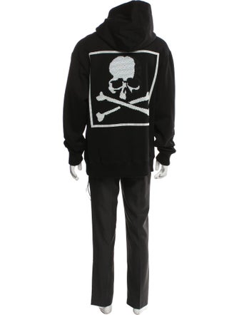 Mastermind World Graphic Print Turtleneck Hoodie