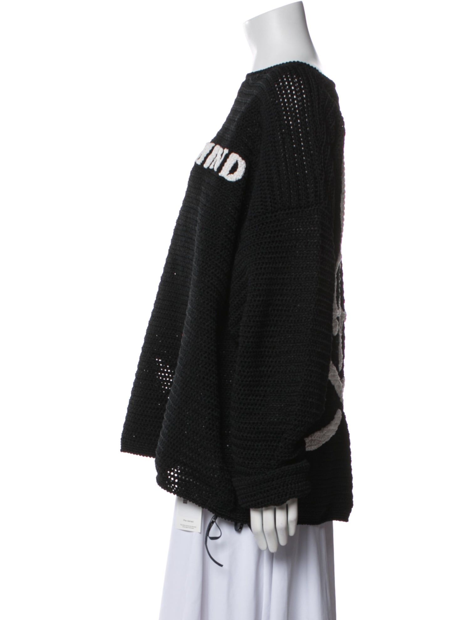 Mastermind World Graphic Print Bateau Neckline Sweater