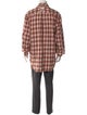 Mastermind World Plaid Print Collar Cardigan