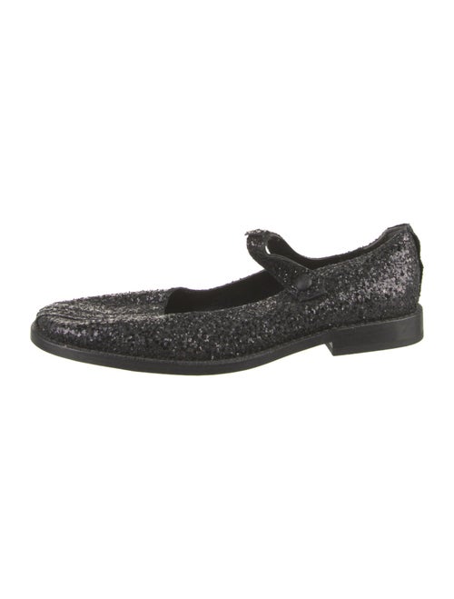 tricot COMME des GARÇONS Glitter Tweed Pattern Mary Jane Flats