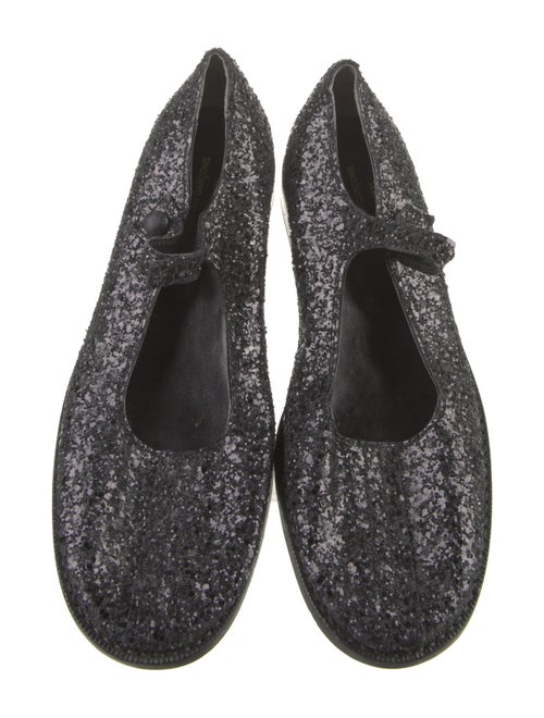 tricot COMME des GARÇONS Glitter Tweed Pattern Mary Jane Flats