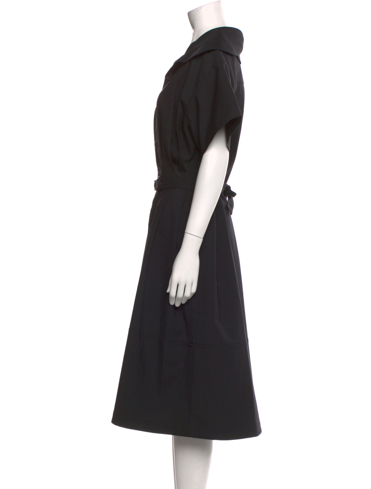 tricot COMME des GARÇONS V-Neck Knee-Length Dress