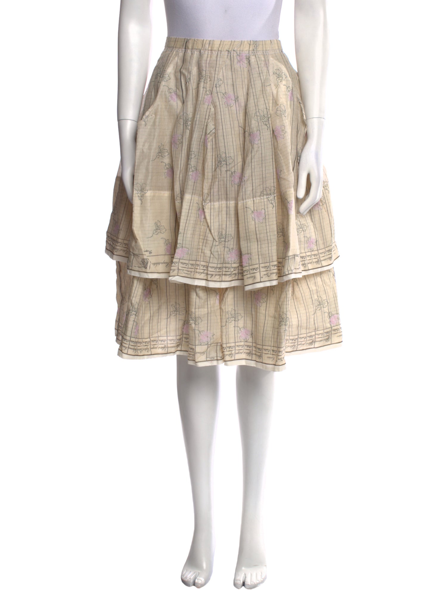 tricot COMME des GARÇONS Printed Knee-Length Skirt