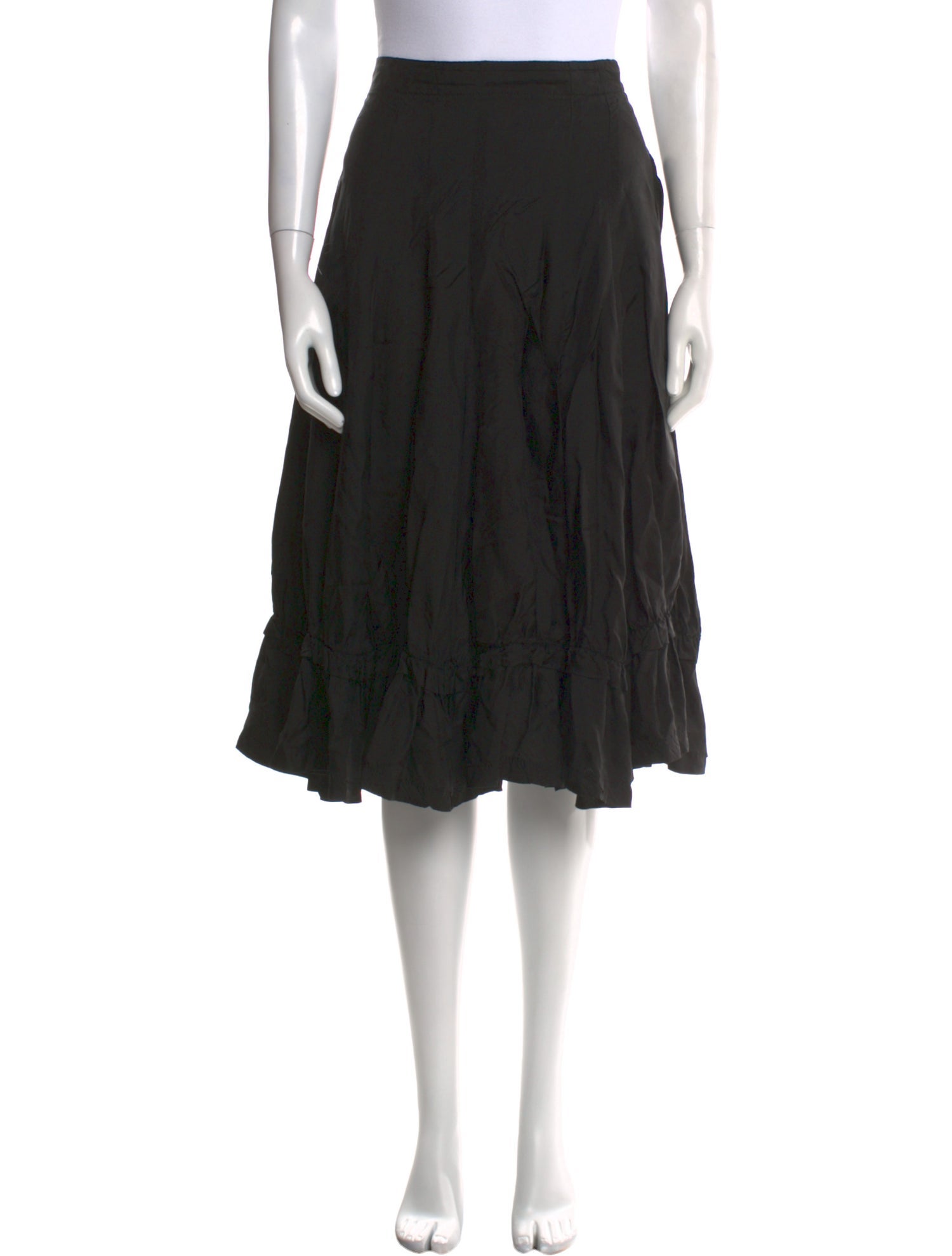 tricot COMME des GARÇONS Ruffle Embellishment Knee-Length Skirt