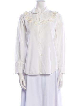 tricot COMME des GARÇONS 2014 Long Sleeve Button-Up Top