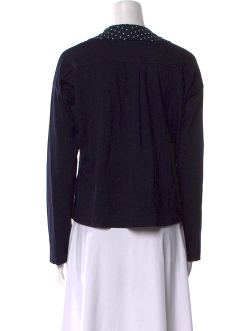 tricot COMME des GARÇONS Wool Polka Dot Print Crop Top