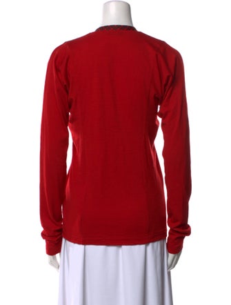 tricot COMME des GARÇONS Wool Plaid Print Button-Up Top