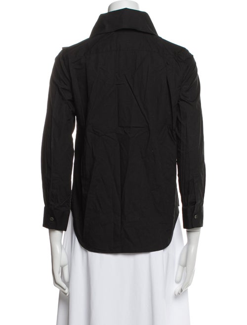 tricot COMME des GARÇONS Three-Quarter Sleeve Button-Up Top