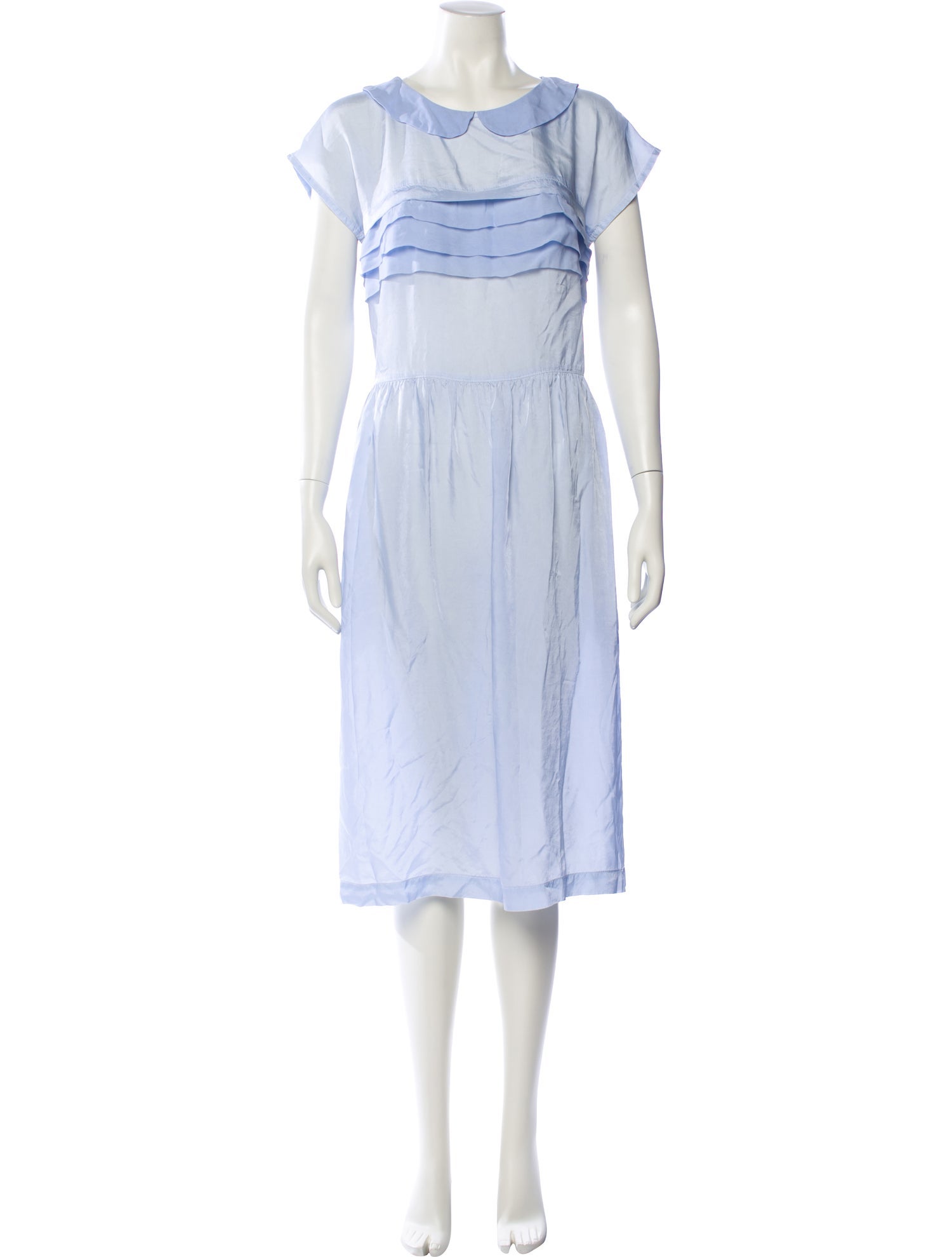 tricot COMME des GARÇONS Crew Neck Midi Length Dress