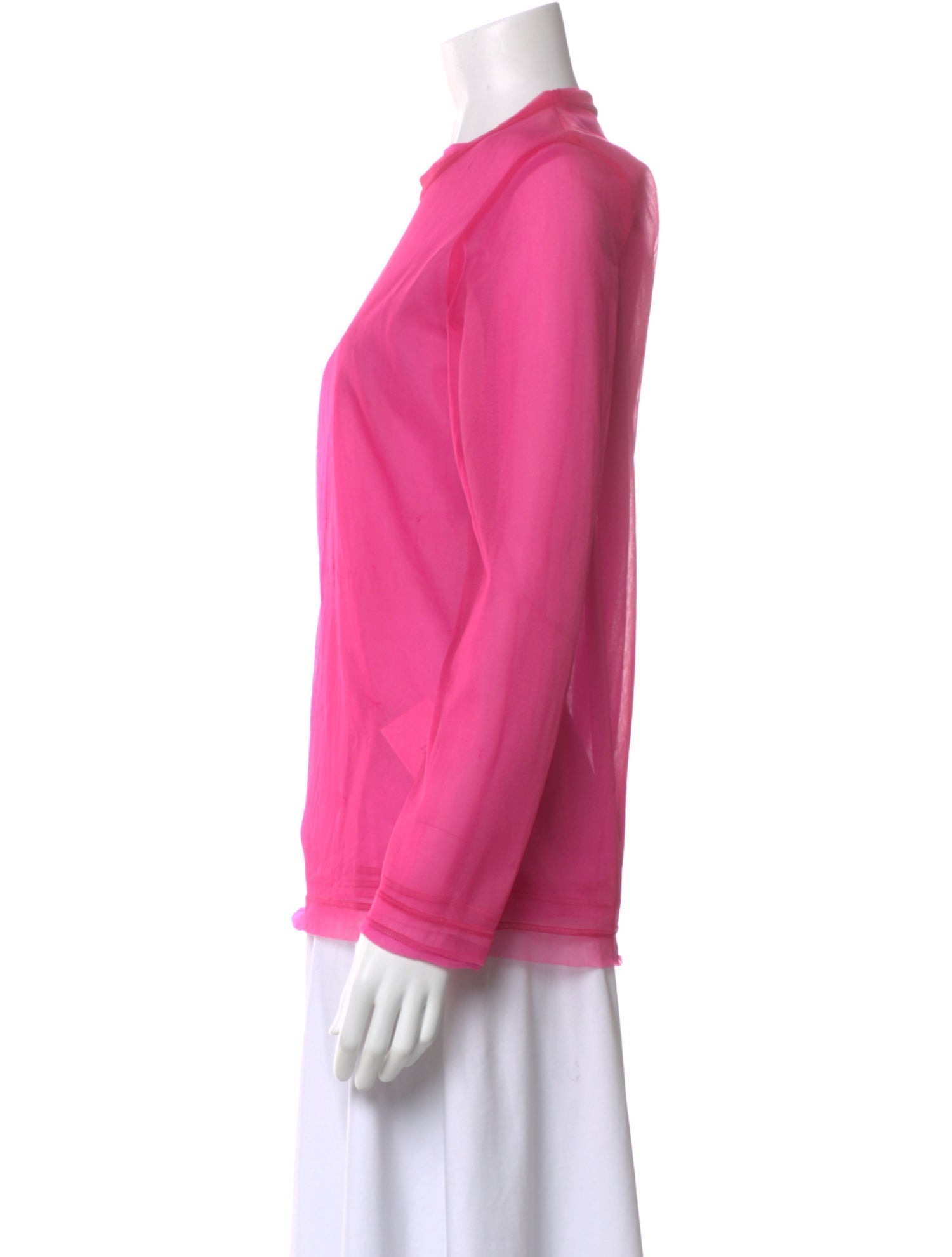 tricot COMME des GARÇONS Mock Neck Long Sleeve Top