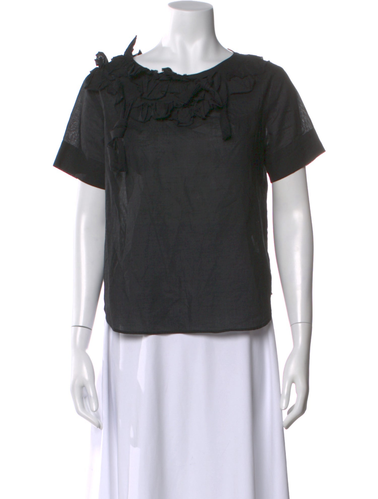 tricot COMME des GARÇONS Crew Neck Short Sleeve Top