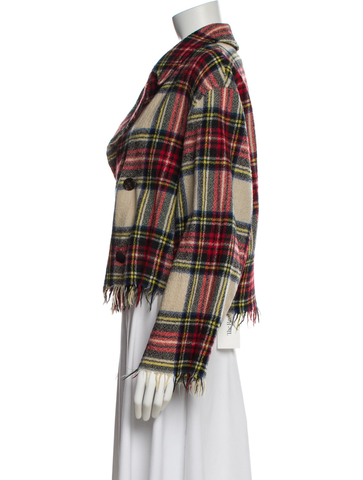 tricot COMME des GARÇONS Plaid Print Blazer