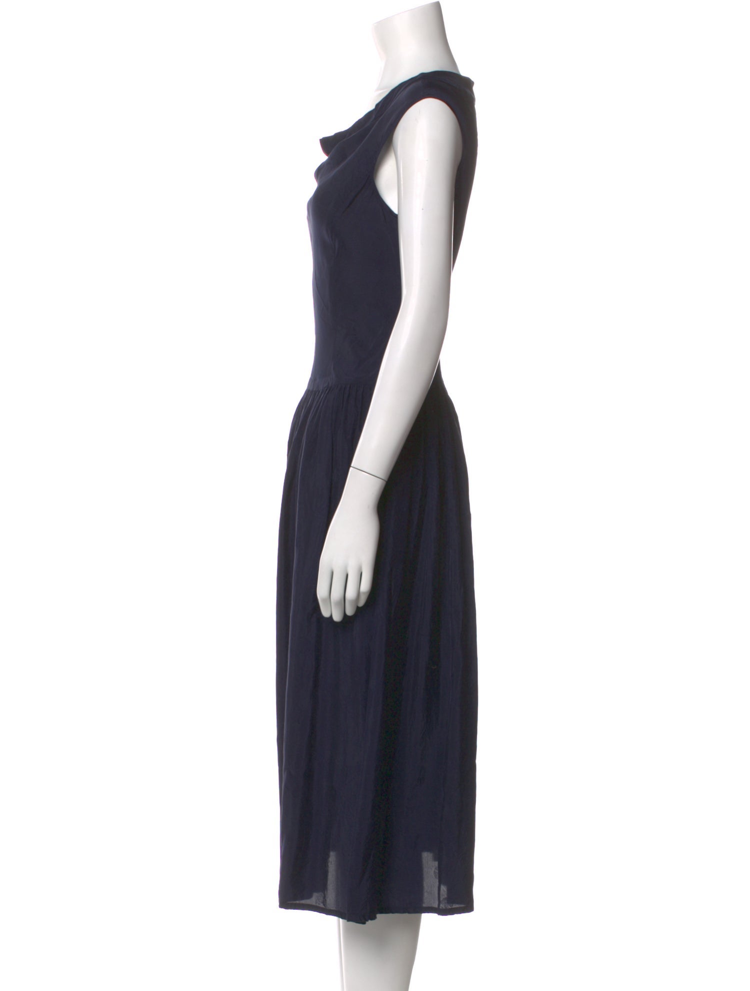 tricot COMME des GARÇONS Cowl Neck Midi Length Dress