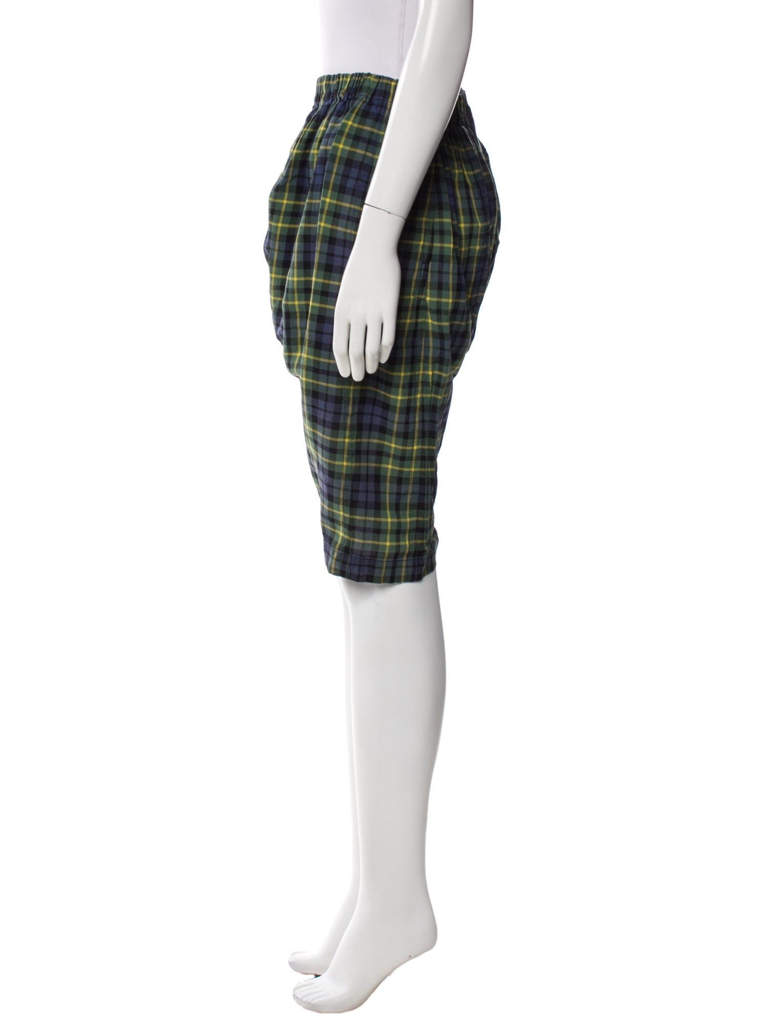 tricot COMME des GARÇONS Plaid Print Knee-Length Shorts