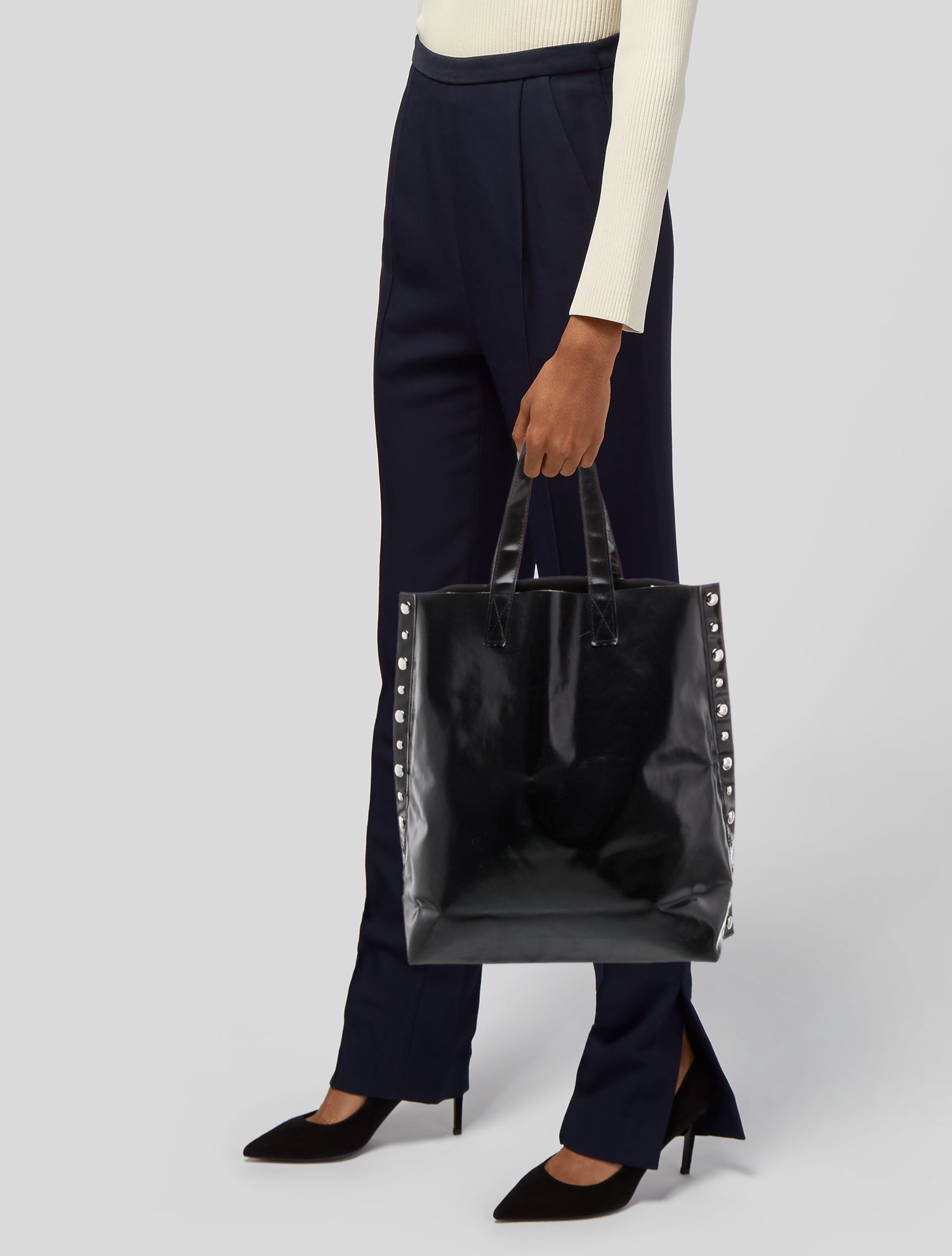 tricot COMME des GARÇONS Vegetarian Leather Tote
