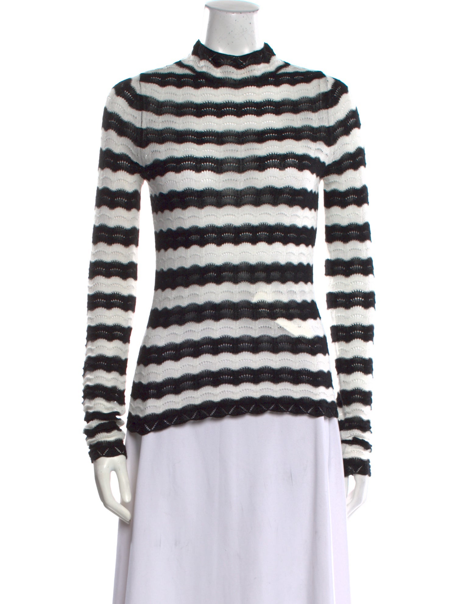 Dagmar Striped Mock Neck Sweater