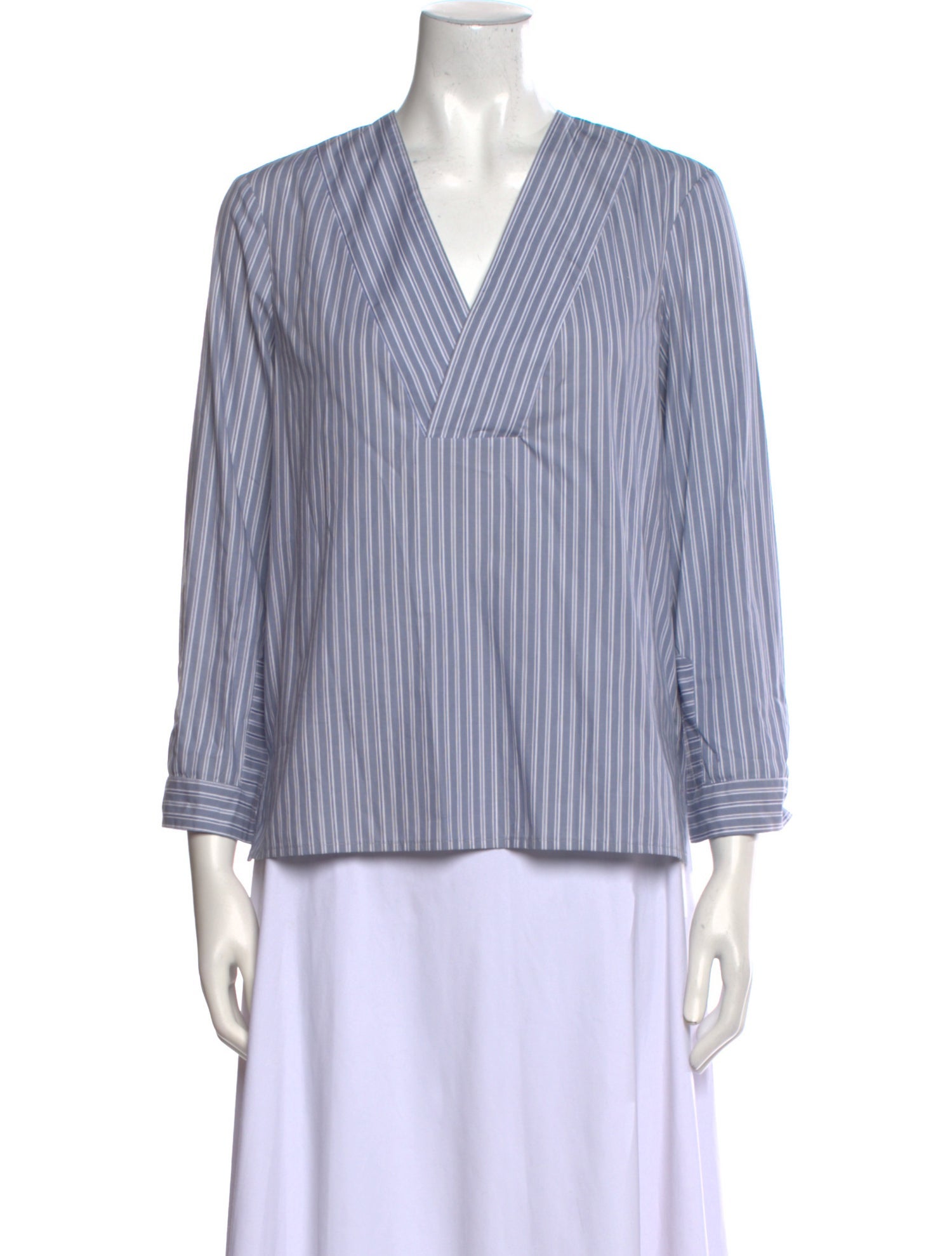 Dagmar Striped V-Neck Blouse