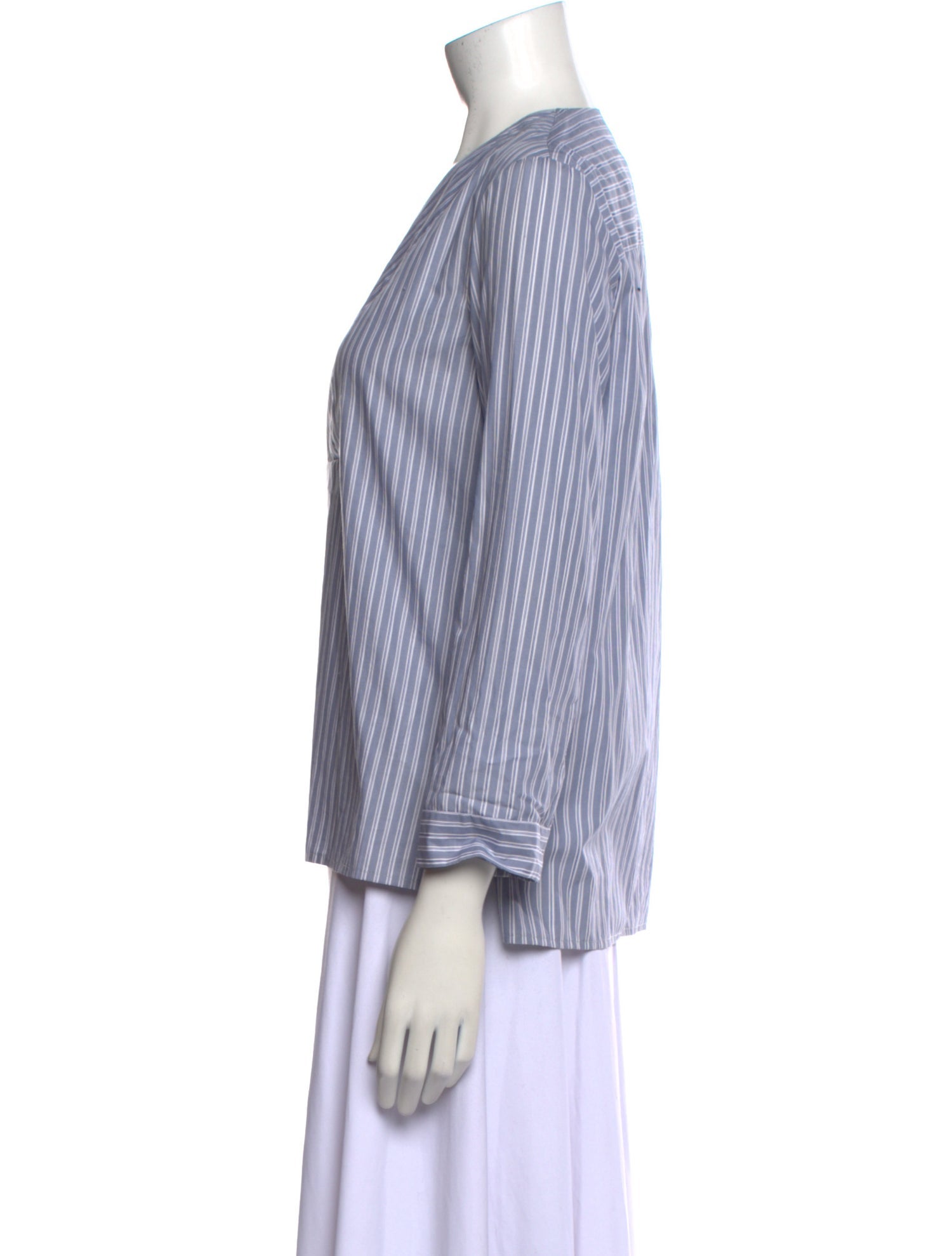 Dagmar Striped V-Neck Blouse