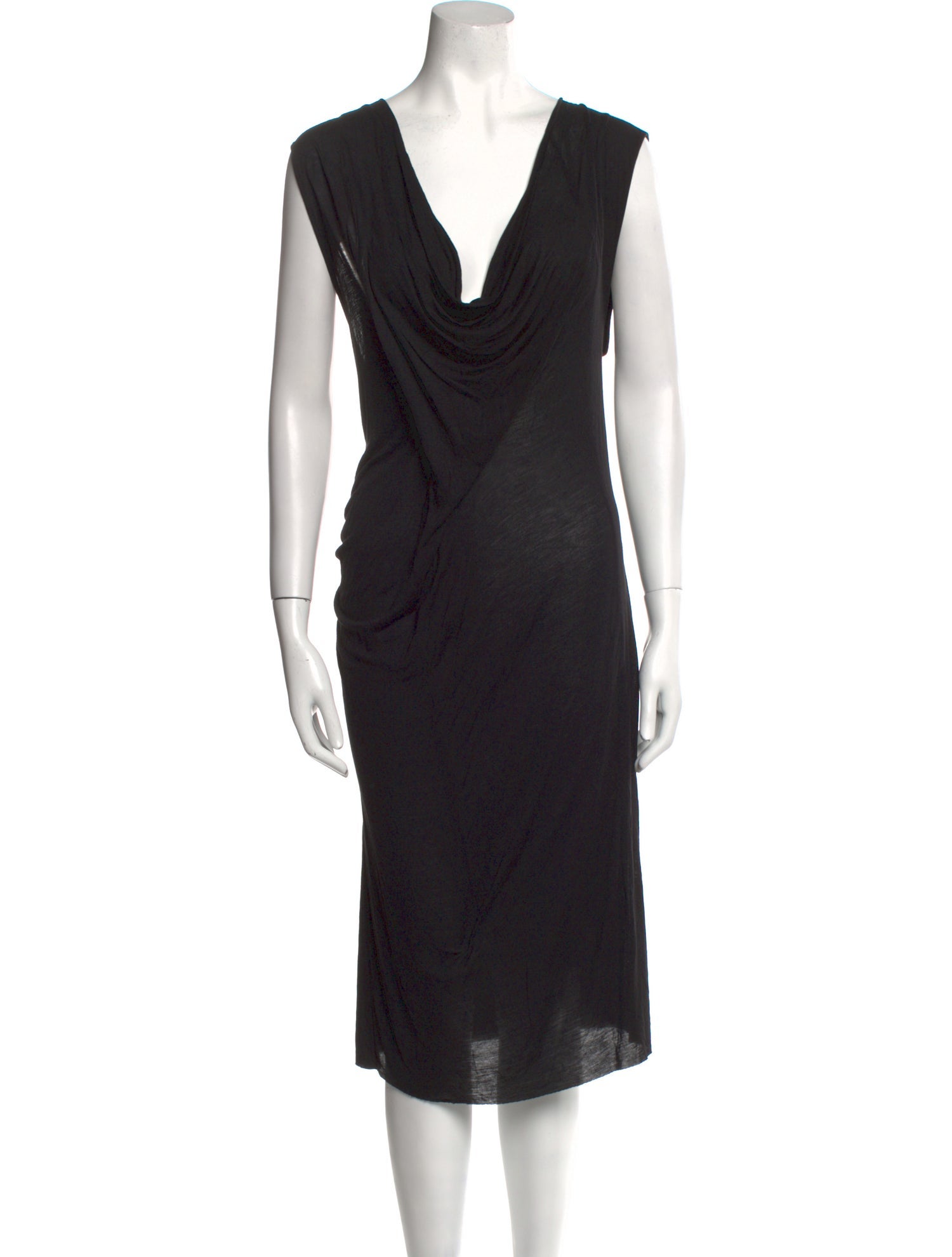 Dagmar Cowl Neck Knee-Length Dress