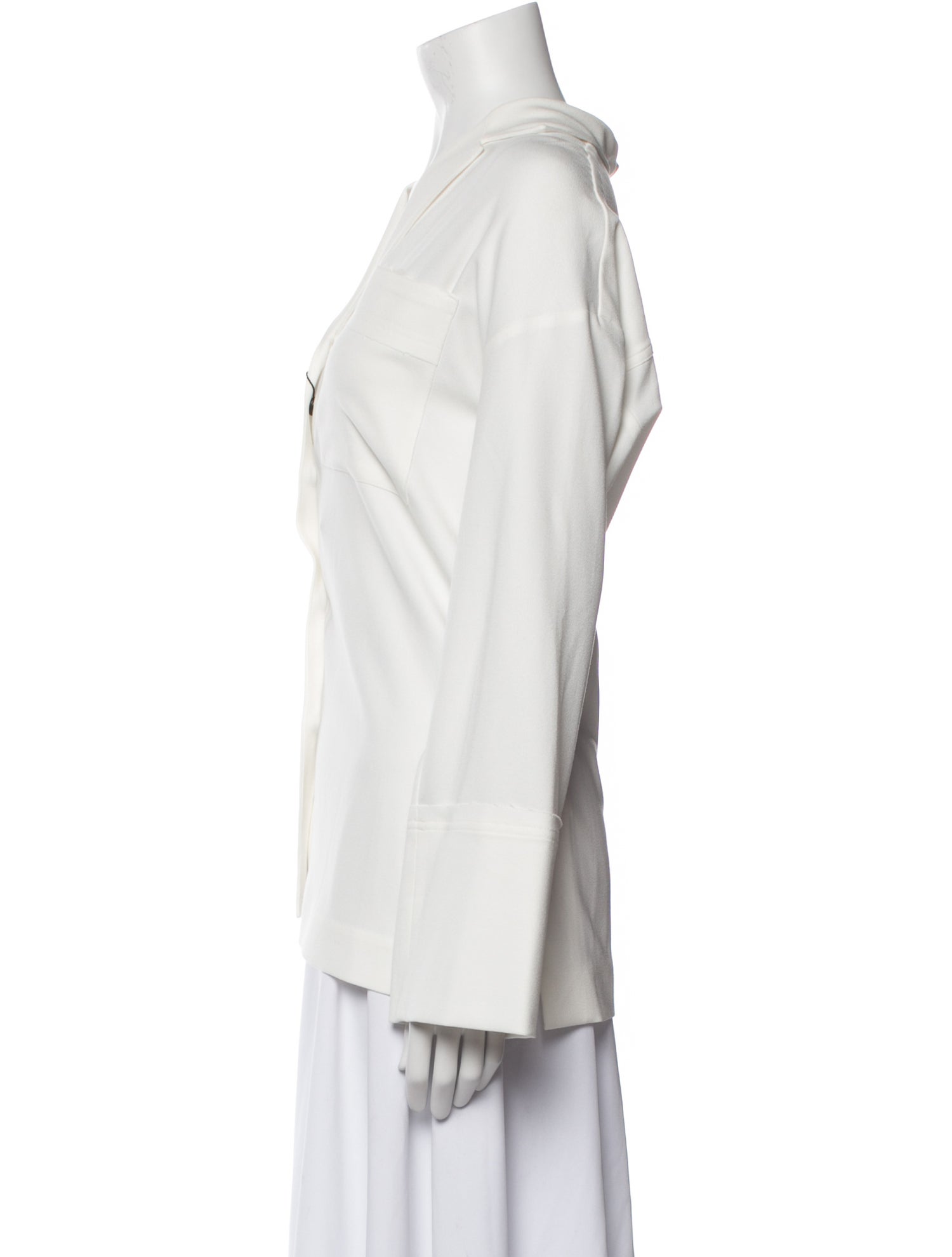 Dagmar V-Neck Long Sleeve Button-Up Top w/ Tags