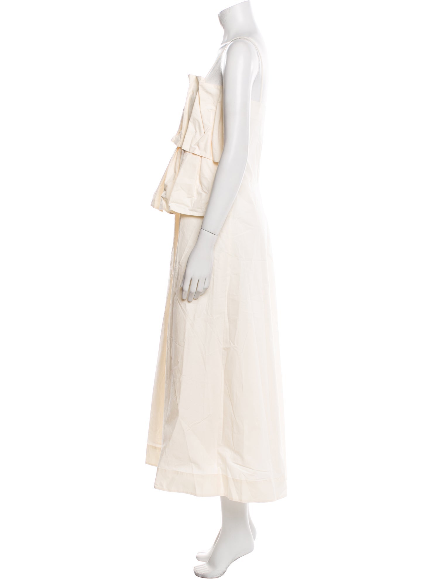 Dagmar Square Neckline Midi Length Dress