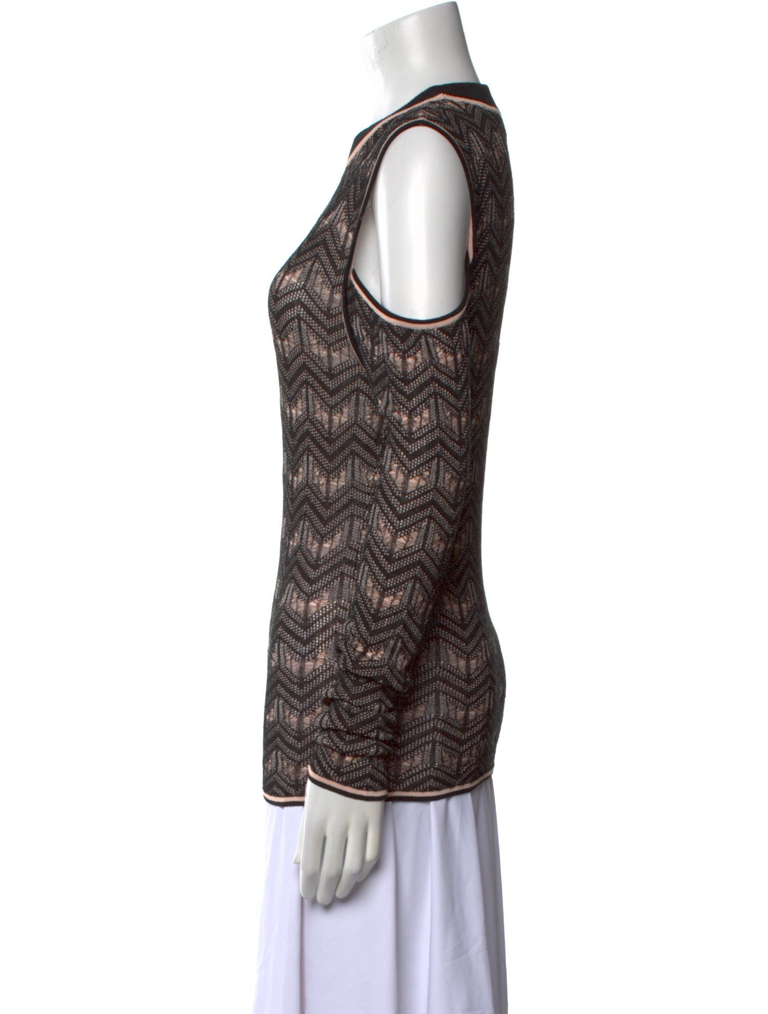 Dagmar Printed Crew Neck Top