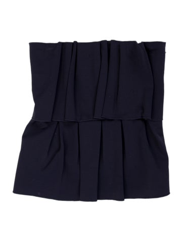 Pre-owned Dagmar Strapless Crop Top In Blue