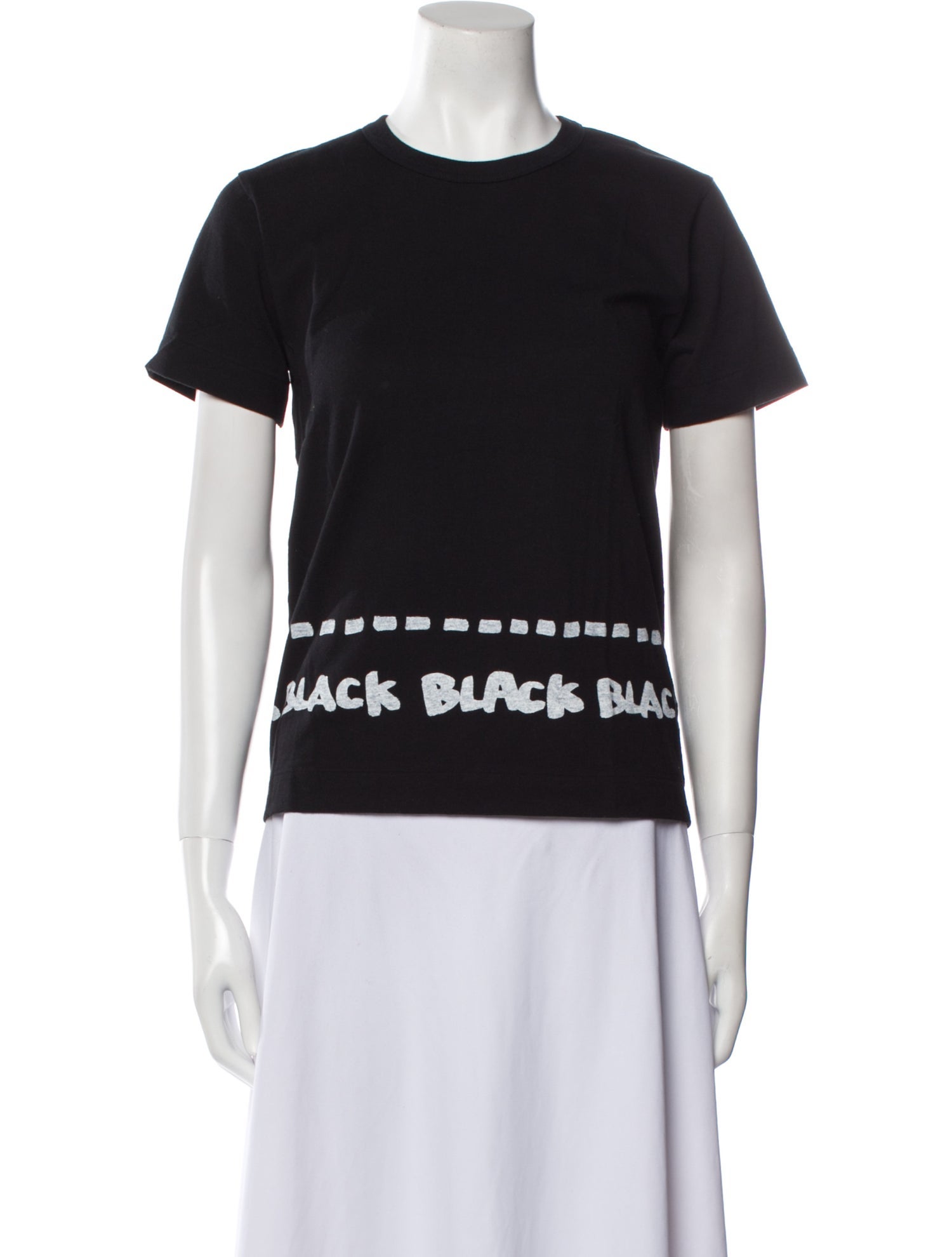 BLACK Comme des Garçons Crew Neck Short Sleeve T-Shirt
