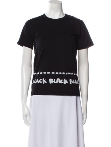 Black Comme des Garçons Tops Crew Neck Short Sleeve T-Shirt M