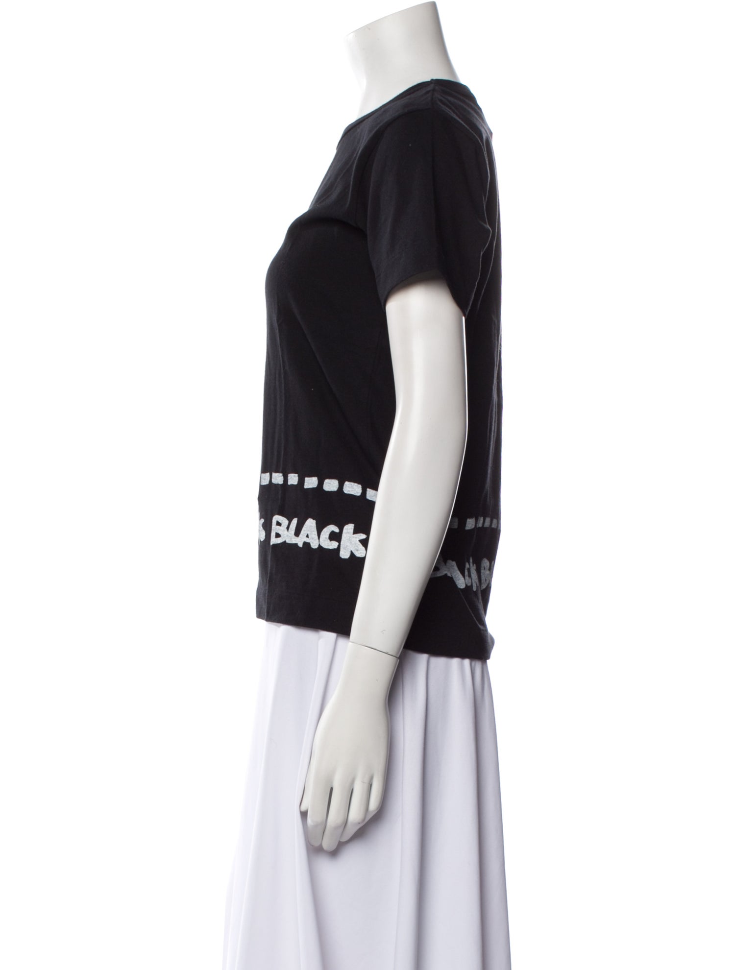 BLACK Comme des Garçons Crew Neck Short Sleeve T-Shirt